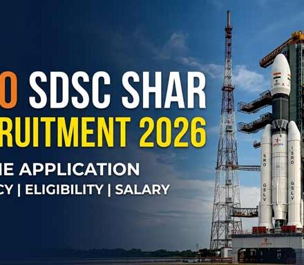 ISRO SDSC SHAR Recruitment 2026